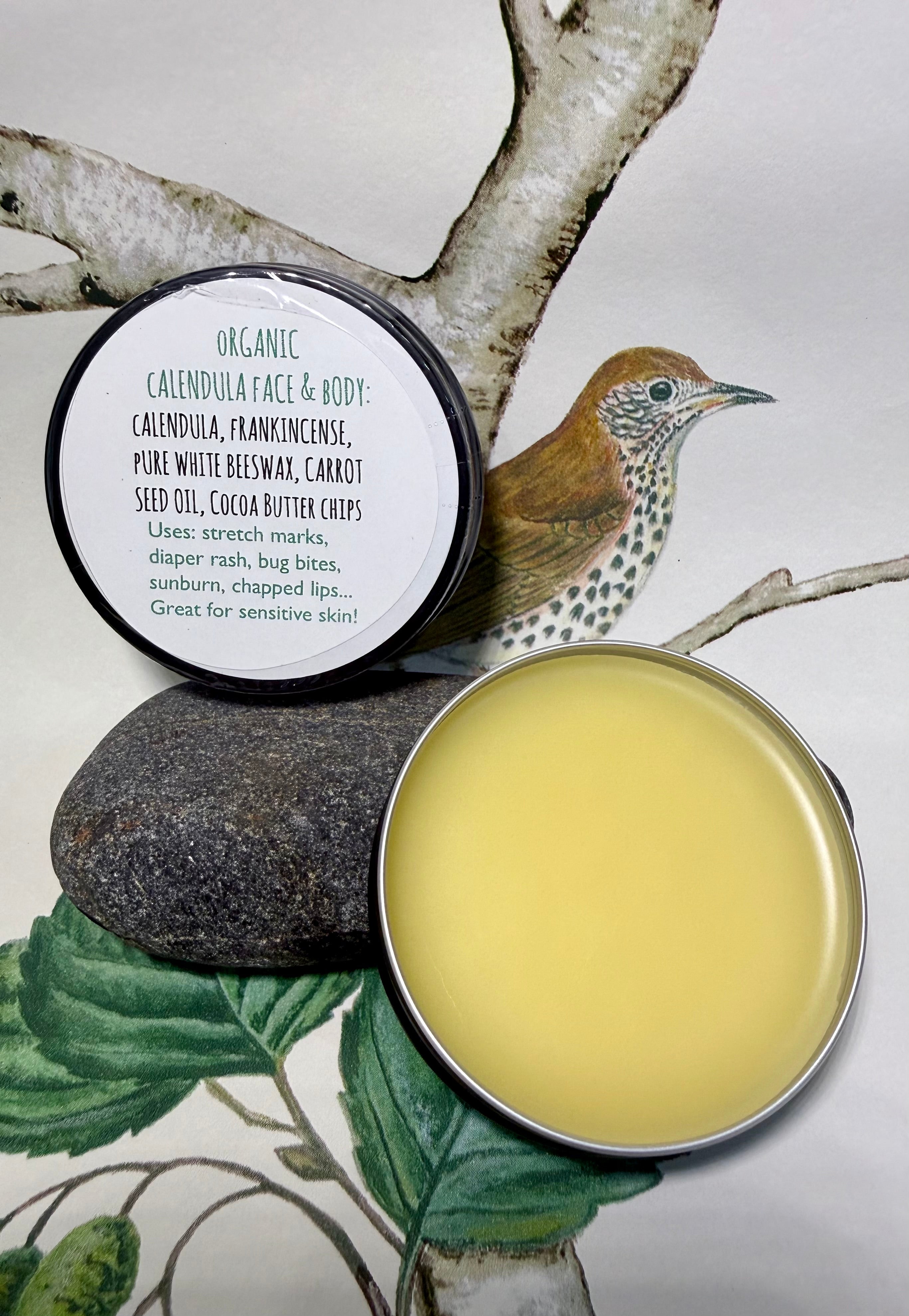 Organic Calendula Salve: Face & Body