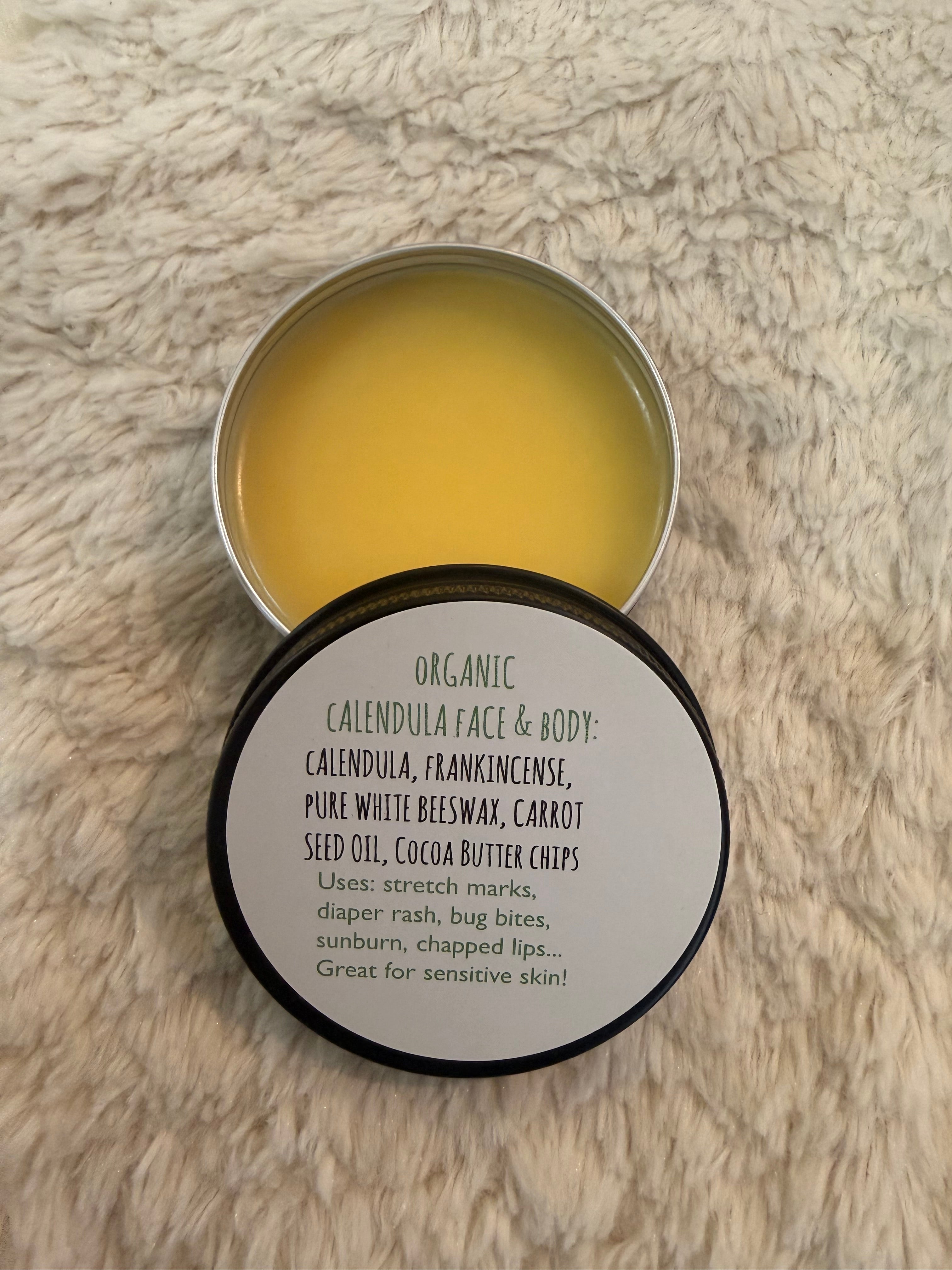 Organic Calendula Salve: Face & Body
