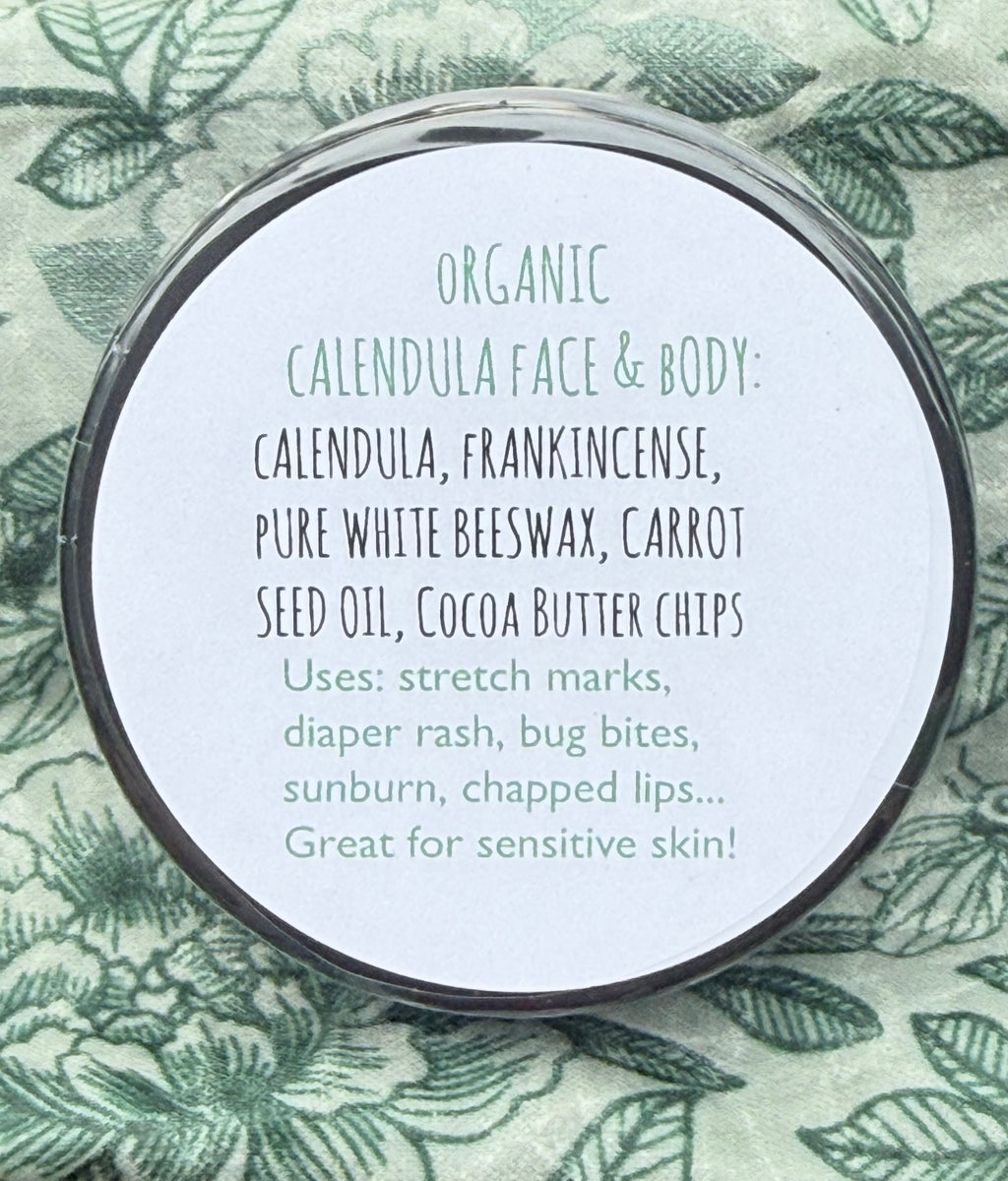 Organic Calendula Salve: Face & Body
