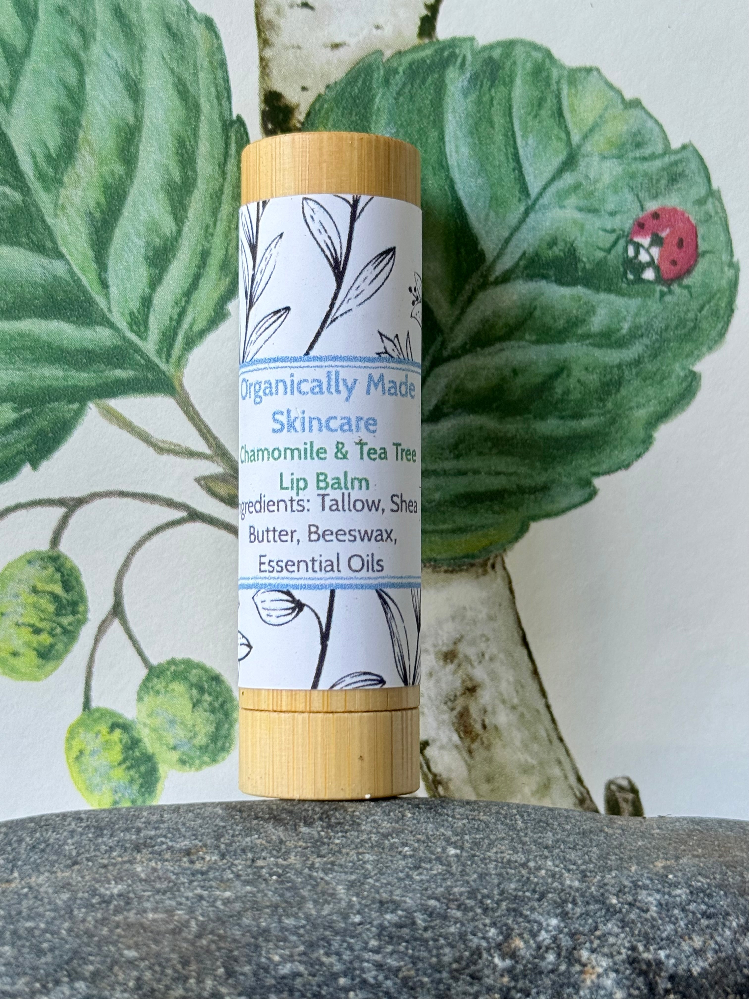Tallow Shea Butter Chamomile & Tea Tree Lip Balm
