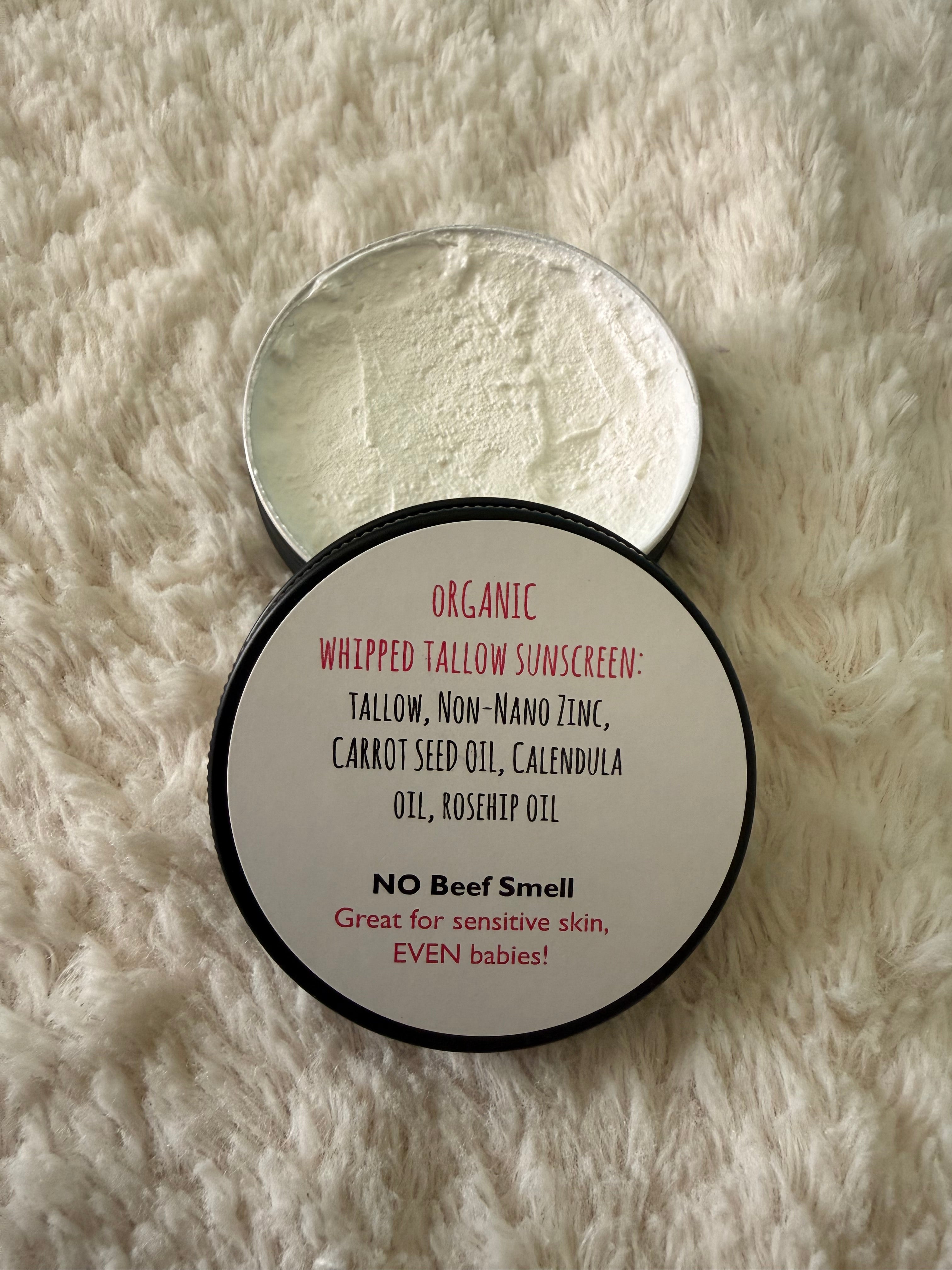Organic Whipped Tallow Sunscreen